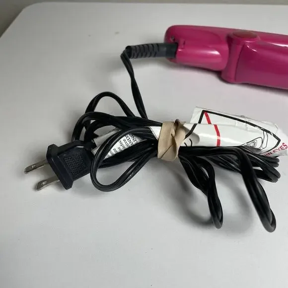 Instyler Rotating IS1001.1 PINK Hot Iron Hair Brush Straight/Curl 1.25" TESTED - Picture 9 of 11